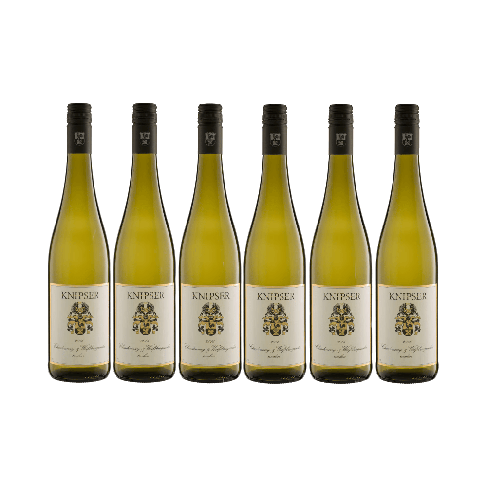 6er Paket Knipser Chardonnay & Weißburgunder 