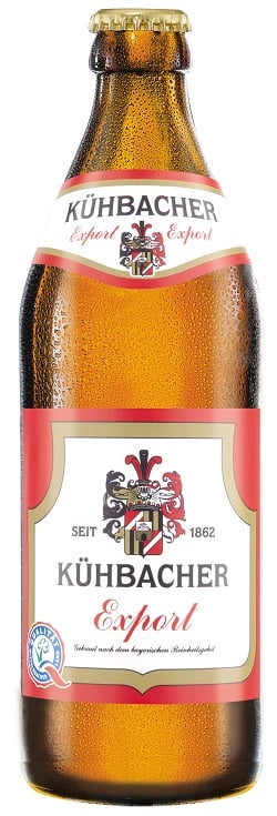 Bier Kühbacher Export Brauerei Kühbach Flasche