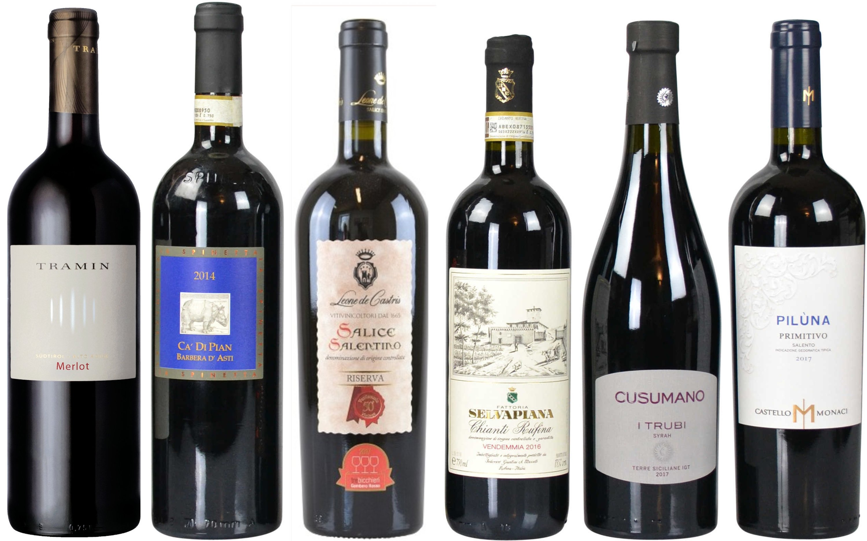 Italienisches Rotwein Paket Klassik -6 Flaschen
